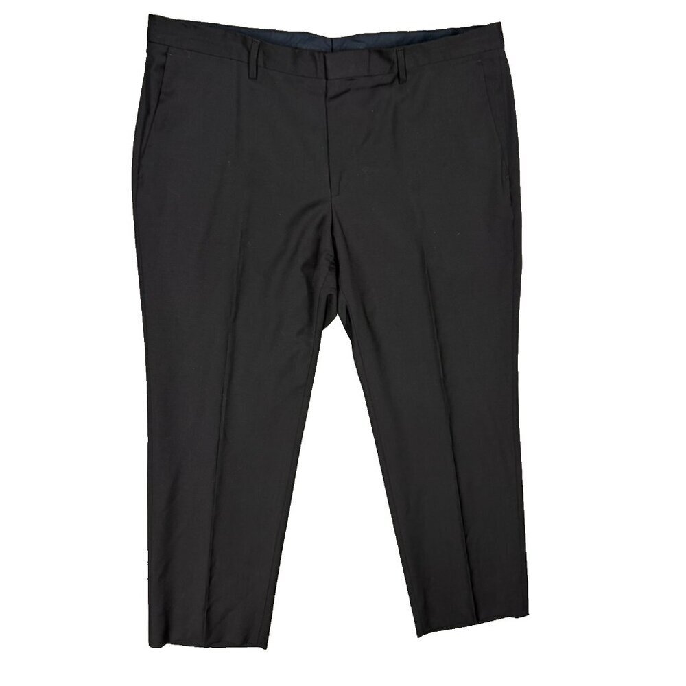 Hugo Boss Dress Pants "Huge/Genius" Black Wool Trousers 38x28